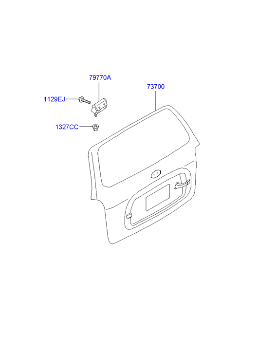 PANEL - REAR DOOR