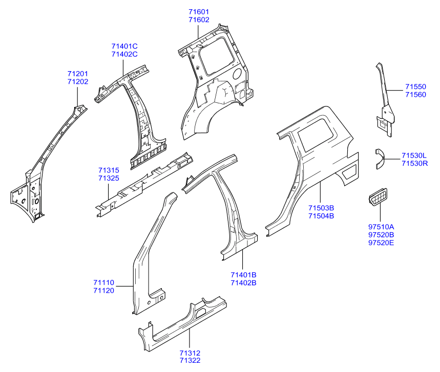 PANEL - REAR DOOR