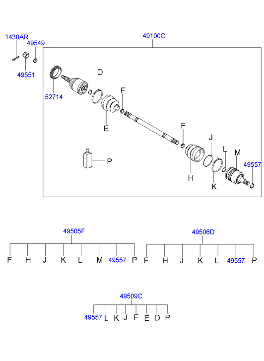 DRIVE SHAFT - FRONT