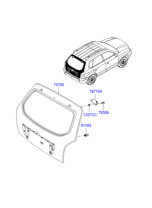 PANEL - REAR DOOR