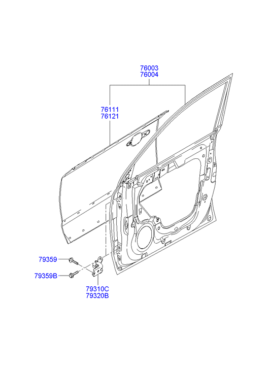 PANEL - REAR DOOR