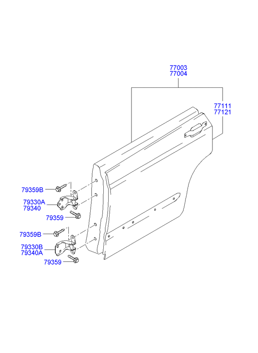 PANEL - REAR DOOR