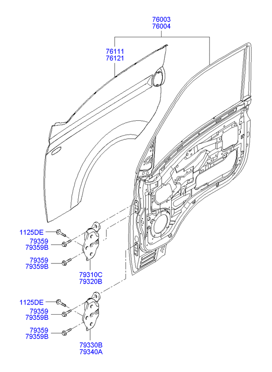 PANEL - REAR DOOR