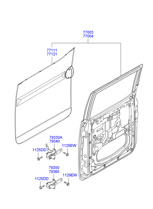 PANEL - REAR DOOR