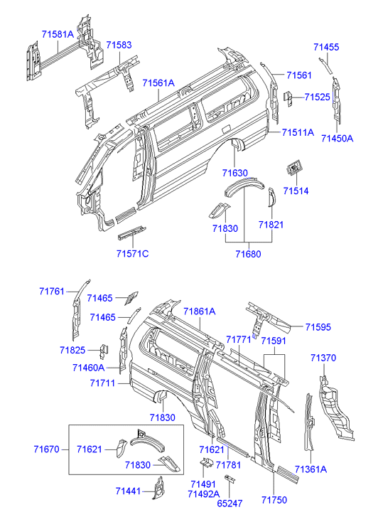 PANEL - REAR DOOR