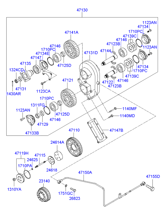 PROPELLER SHAFT (TANDEM)