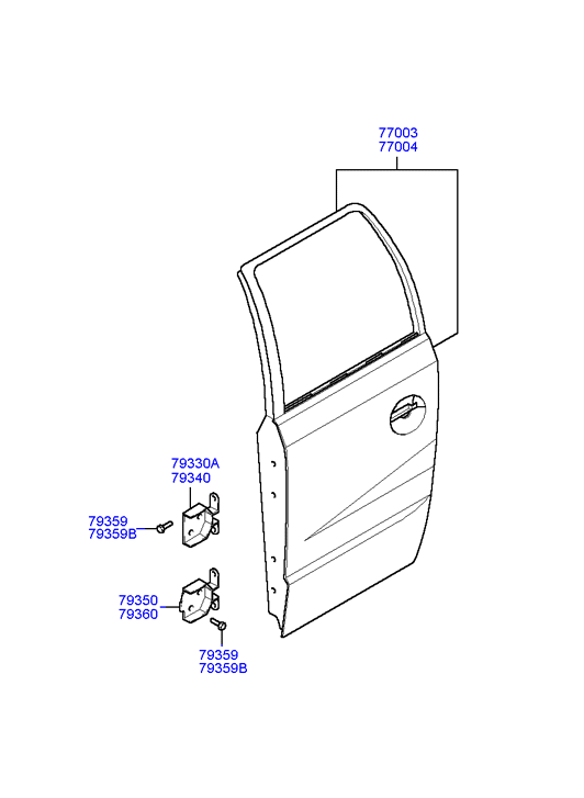 PANEL - REAR DOOR