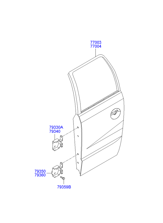 PANEL - REAR DOOR