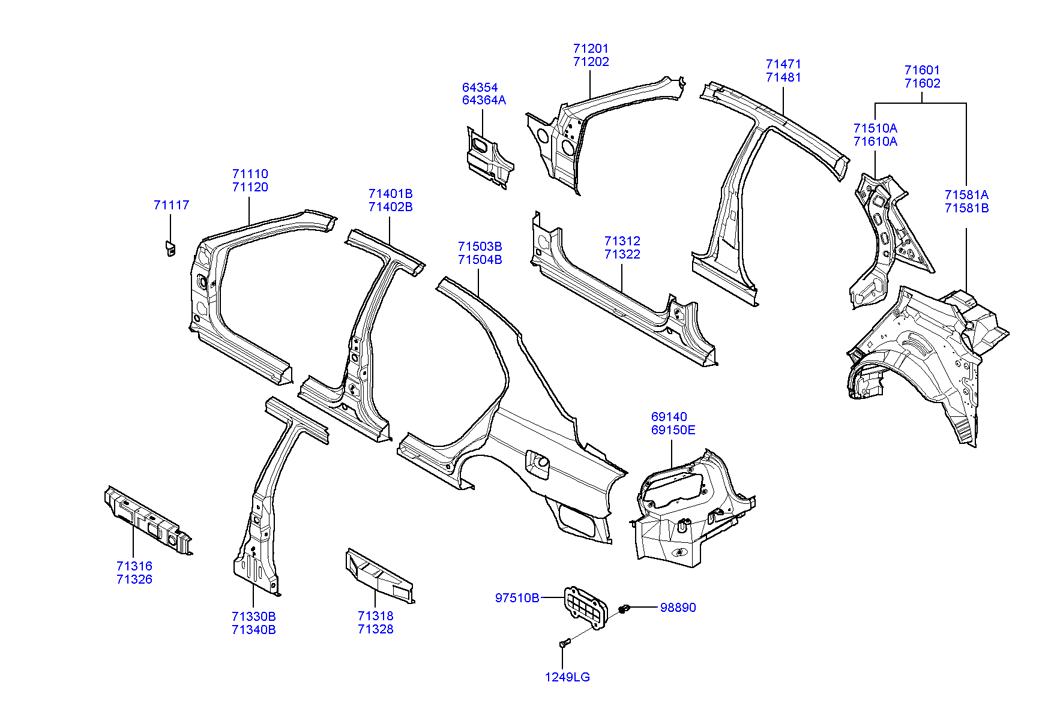 PANEL - REAR DOOR