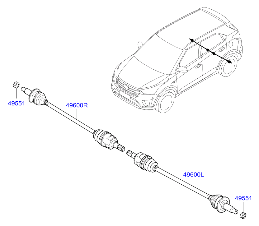 DRIVE SHAFT (REAR)