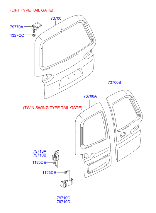 PANEL - REAR DOOR