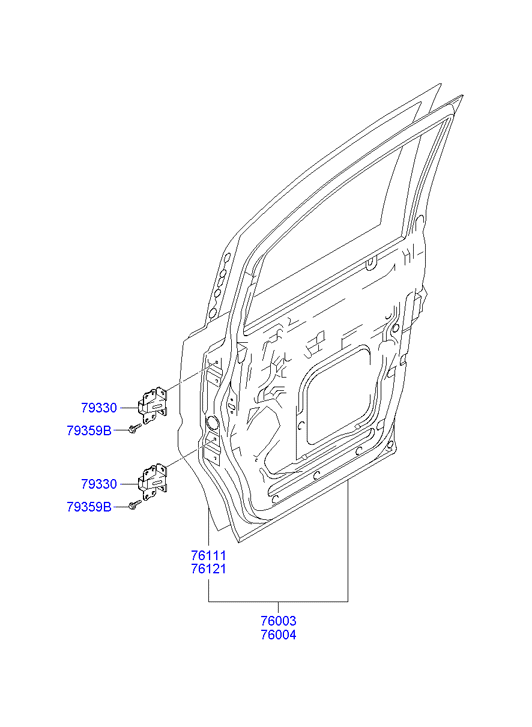 PANEL - REAR DOOR