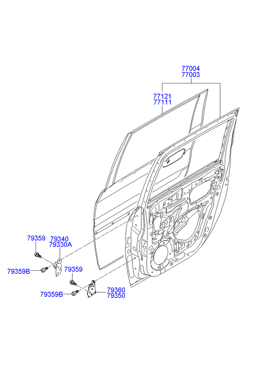 PANEL - REAR DOOR