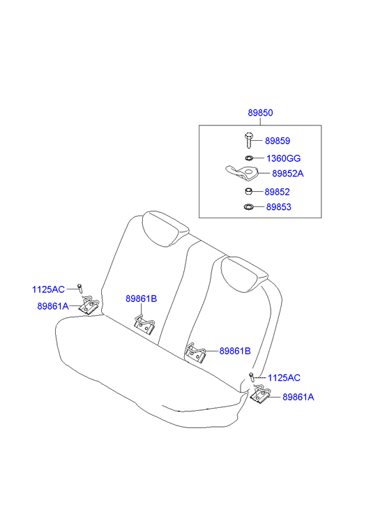 HOLDER ASSY - CHILD SEAT