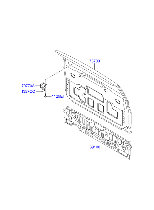 PANEL - REAR DOOR