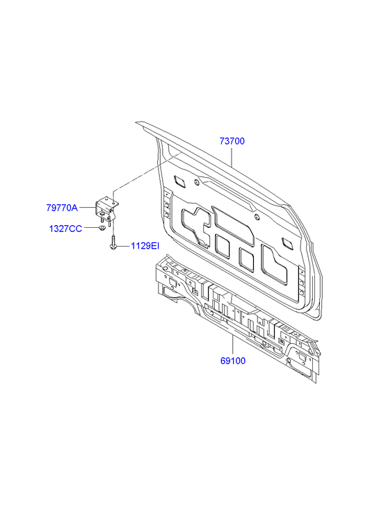 PANEL - REAR DOOR