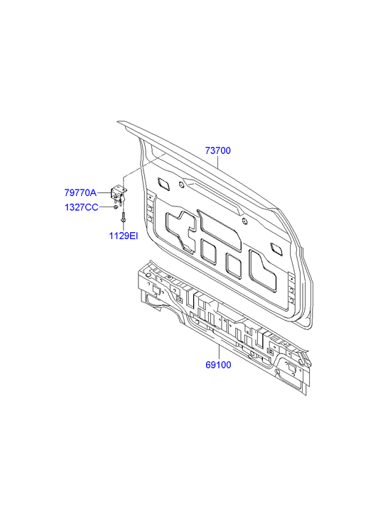 PANEL - REAR DOOR