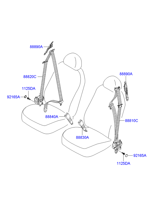 HOLDER ASSY - CHILD SEAT