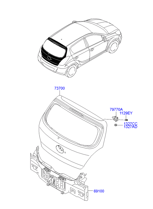 PANEL - REAR DOOR