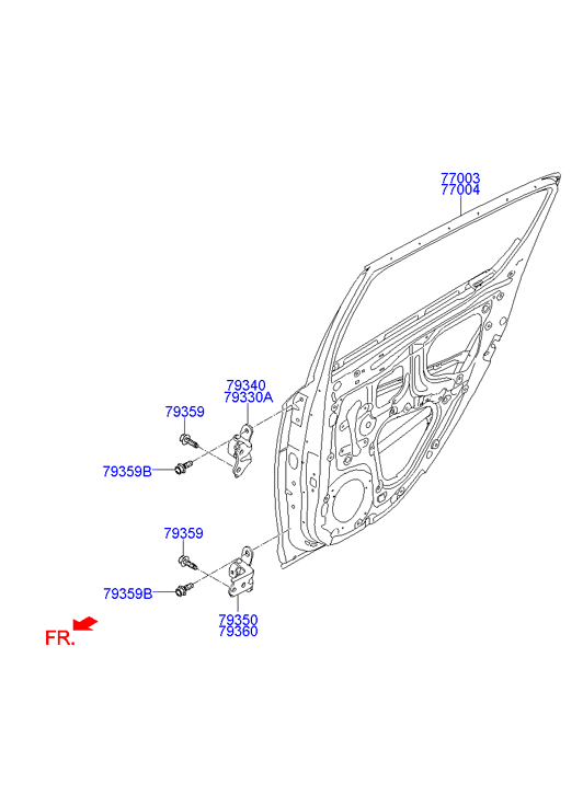 PANEL - REAR DOOR