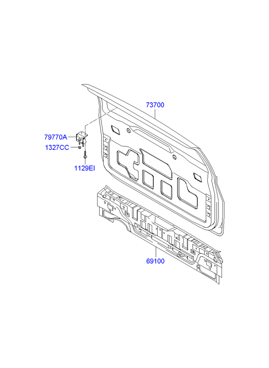 PANEL - REAR DOOR