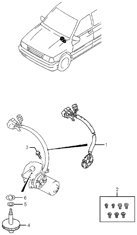 MOTOR - FRONT WIPER