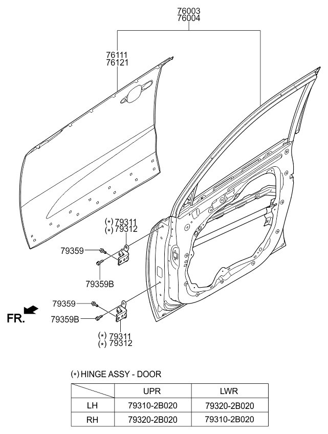 PANEL - REAR DOOR