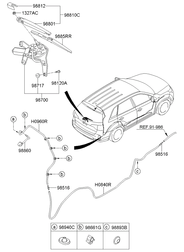 A/C SYSTEM - COOLER LINE, REAR