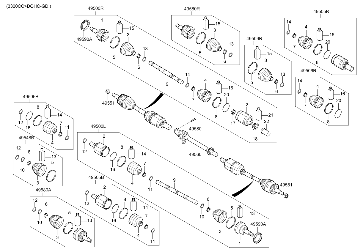 DRIVE SHAFT (REAR)