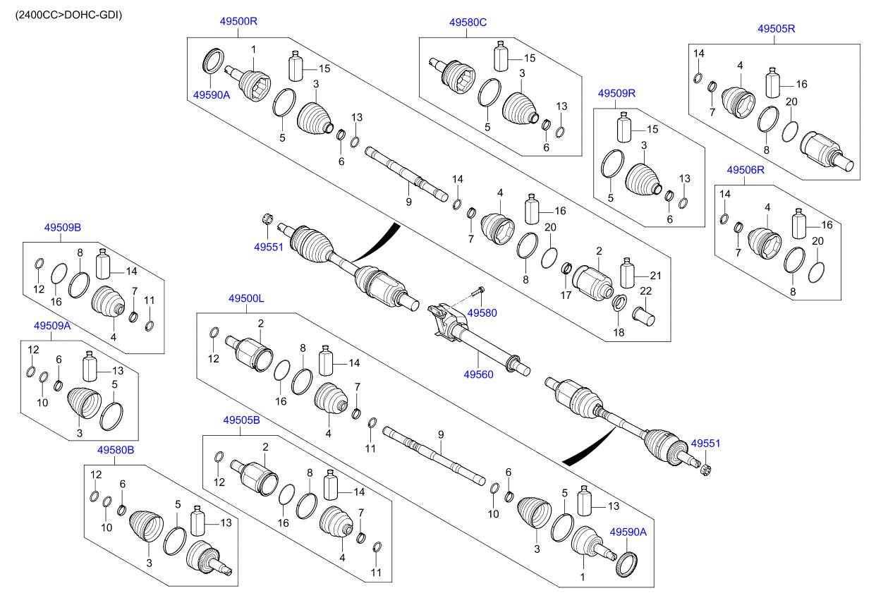 DRIVE SHAFT (REAR)