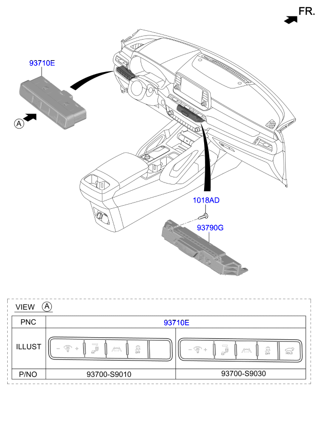 система автоматического кондиционера задняя