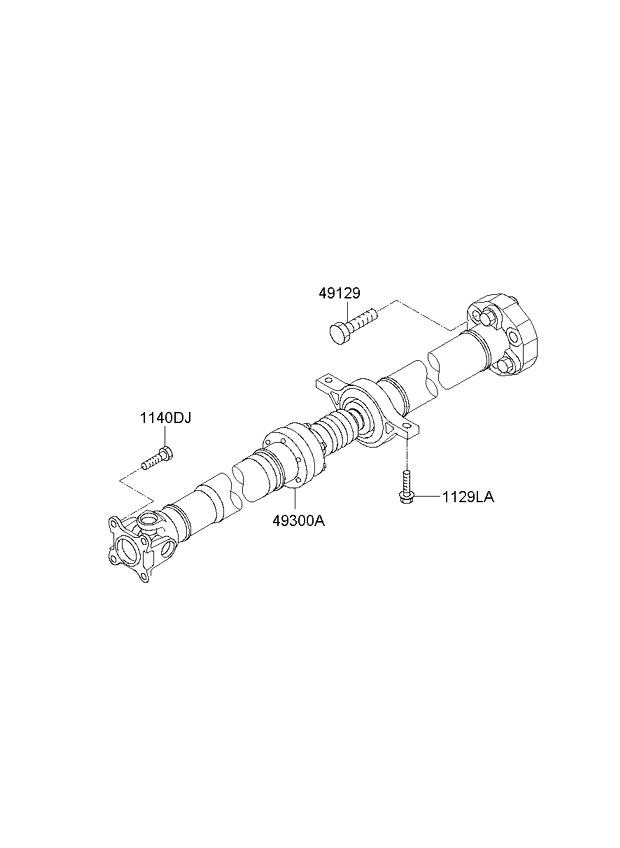 DRIVE SHAFT ASSY - REAR