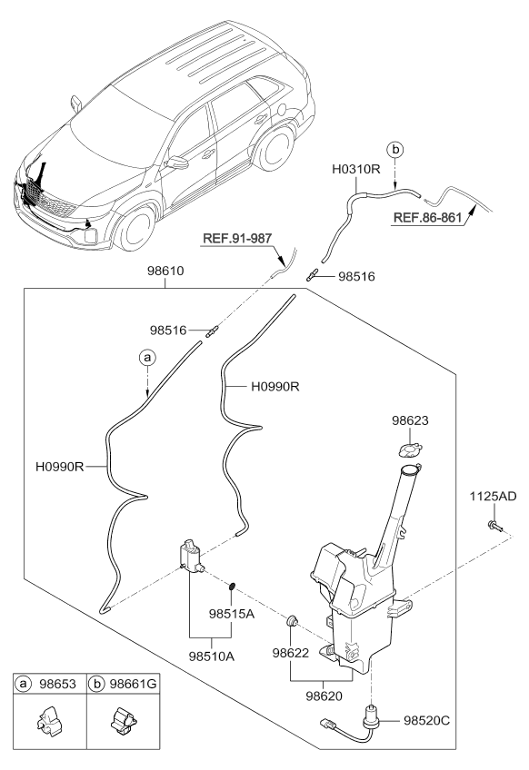 A/C SYSTEM - COOLER LINE, REAR