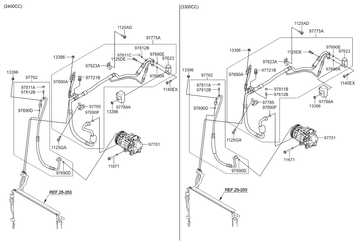 A/C SYSTEM - COOLER LINE, REAR