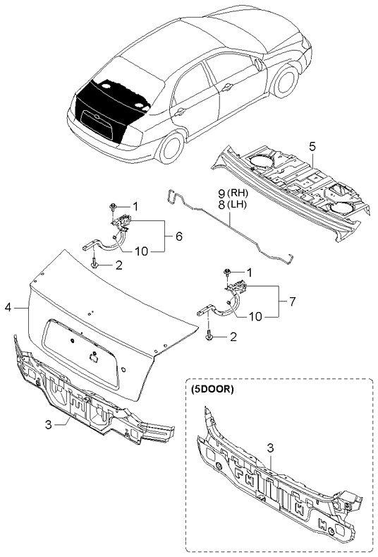 PANEL - REAR DOOR