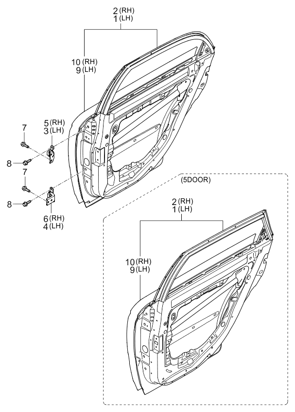 PANEL - REAR DOOR