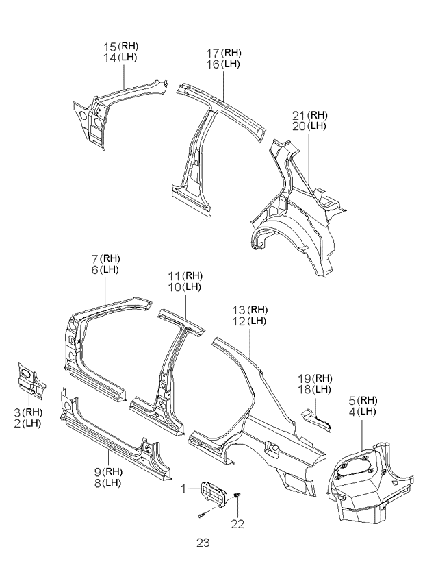 PANEL - REAR DOOR