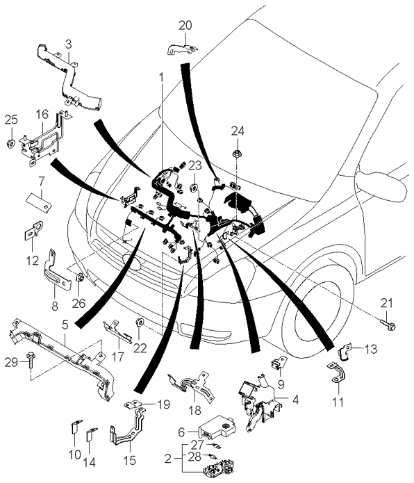 A/C SYSTEM - COOLER LINE, REAR