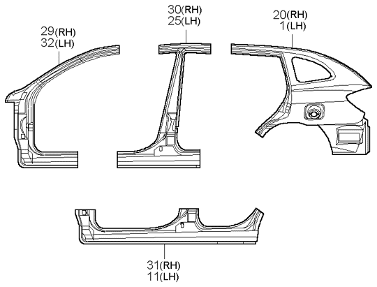 REAR DOORS (BODY)