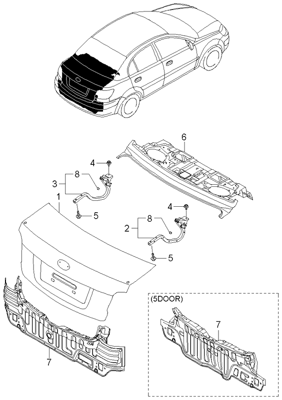 PANEL - REAR DOOR