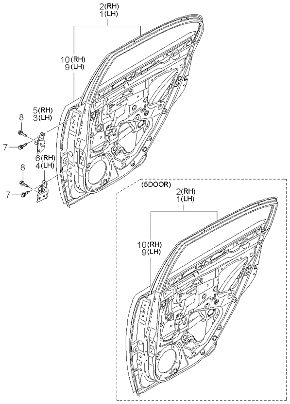 PANEL - REAR DOOR