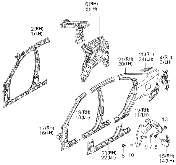 TRUNK LID PANEL & LOCKING SYSTEM