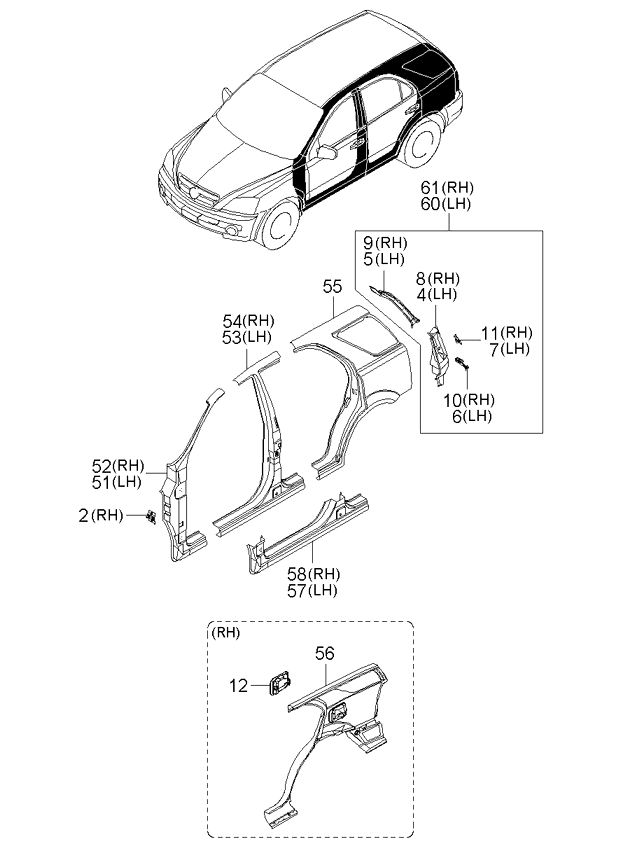 PANEL - REAR DOOR