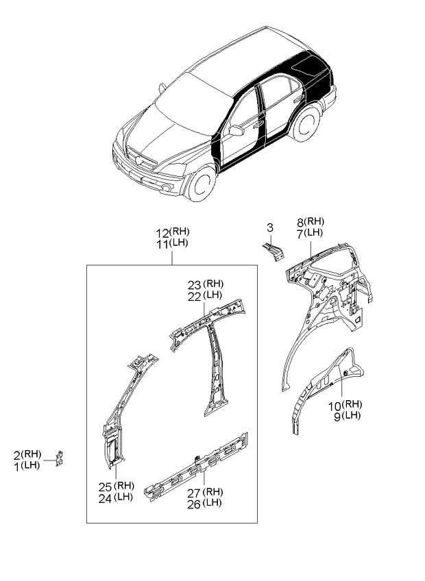 PANEL - REAR DOOR