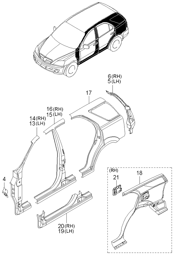 PANEL - REAR DOOR