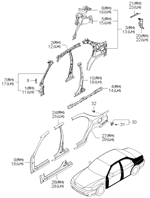 PANEL - REAR DOOR