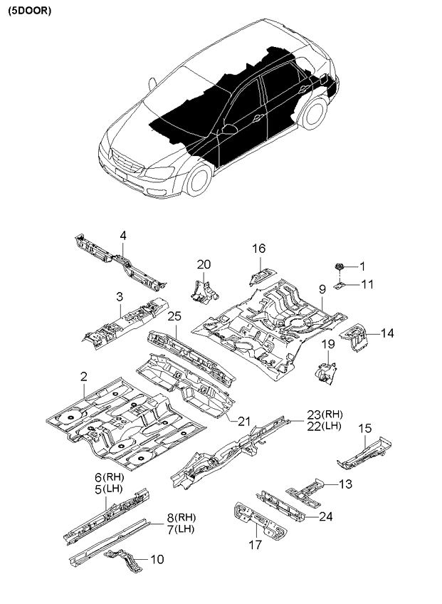 PANEL - REAR DOOR