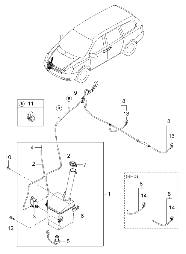 A/C SYSTEM - COOLER LINE, REAR