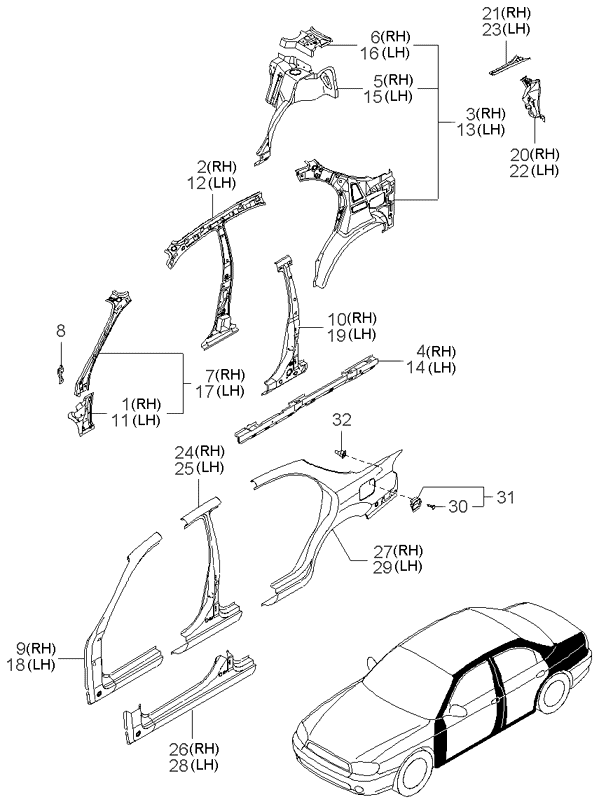 PANEL - REAR DOOR