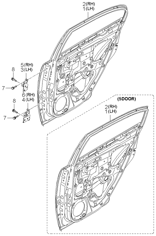 PANEL - REAR DOOR